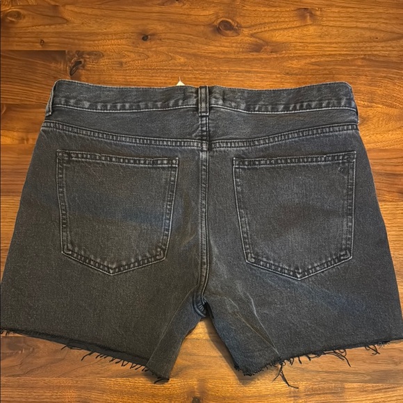 NWT Madewell Brynn Long Short in Black Denim - Picture 2 of 9